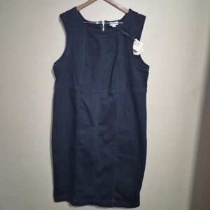 Ava & Viv Sleeveless Navy Shift Dress